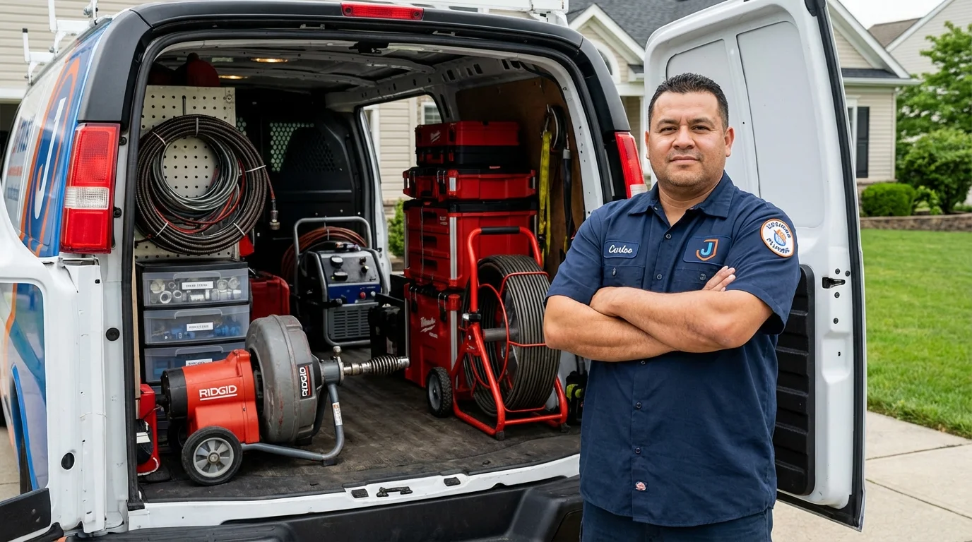 Professional drain cleaning equipment and Johns Plumbing LLC plumber in Trinidad
